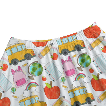 Bright School Educator Teacher Skirt with Pockets | Unique Teacher Gift | Back to School