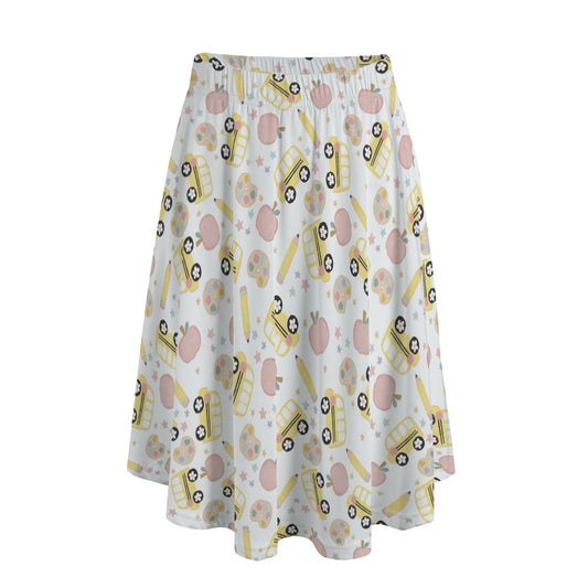 Wheels on the Bus Educator Teacher Skirt with Pockets | Unique Teacher Gift | Back to School