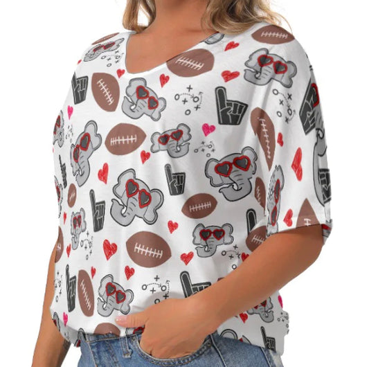 Elephant with Glasses Football Shirt