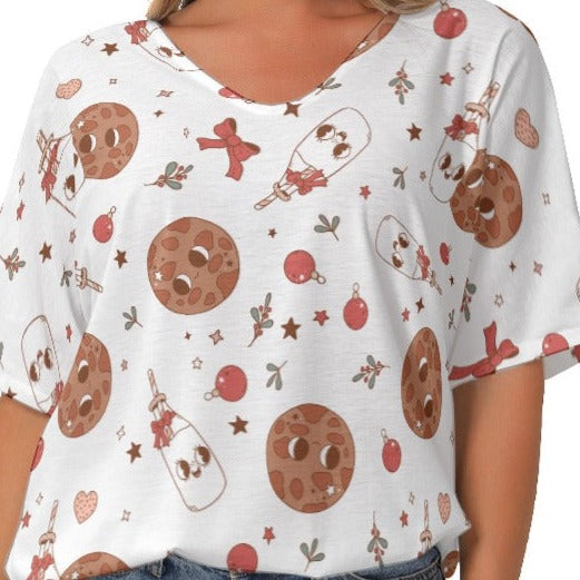 Retro Cookies and Milk Christmas Shirt