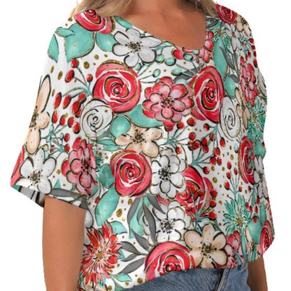 Floral Christmas Shirt