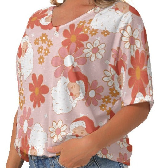 Retro Santa Floral Shirt