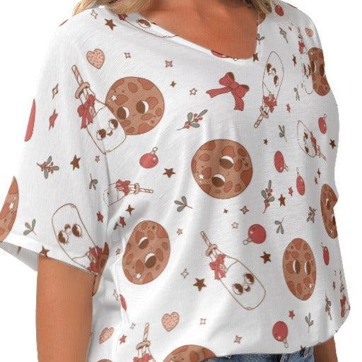 Retro Cookies and Milk Christmas Shirt